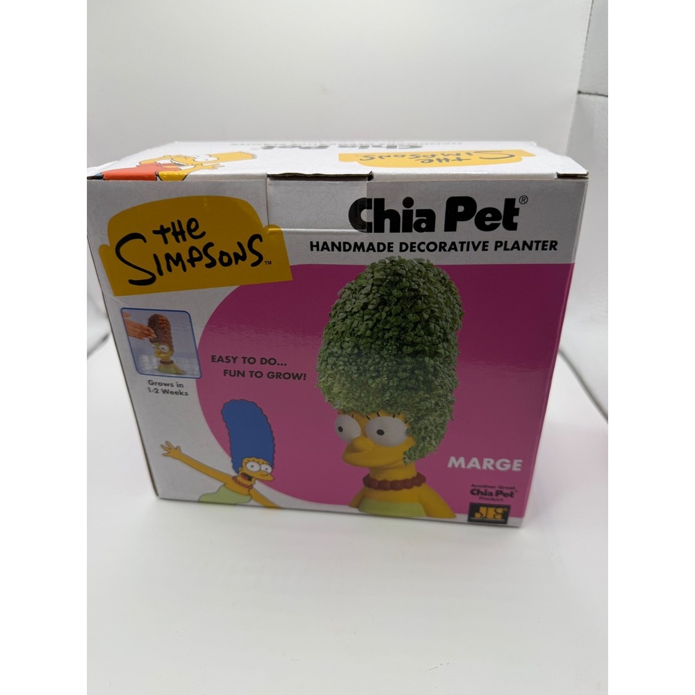 The Simpsons Marge Simpson‎ Chia Pet Handmade Decorative Pottery Planter New Box